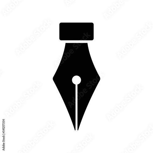 Fountain Pen Icon Vector Design Template