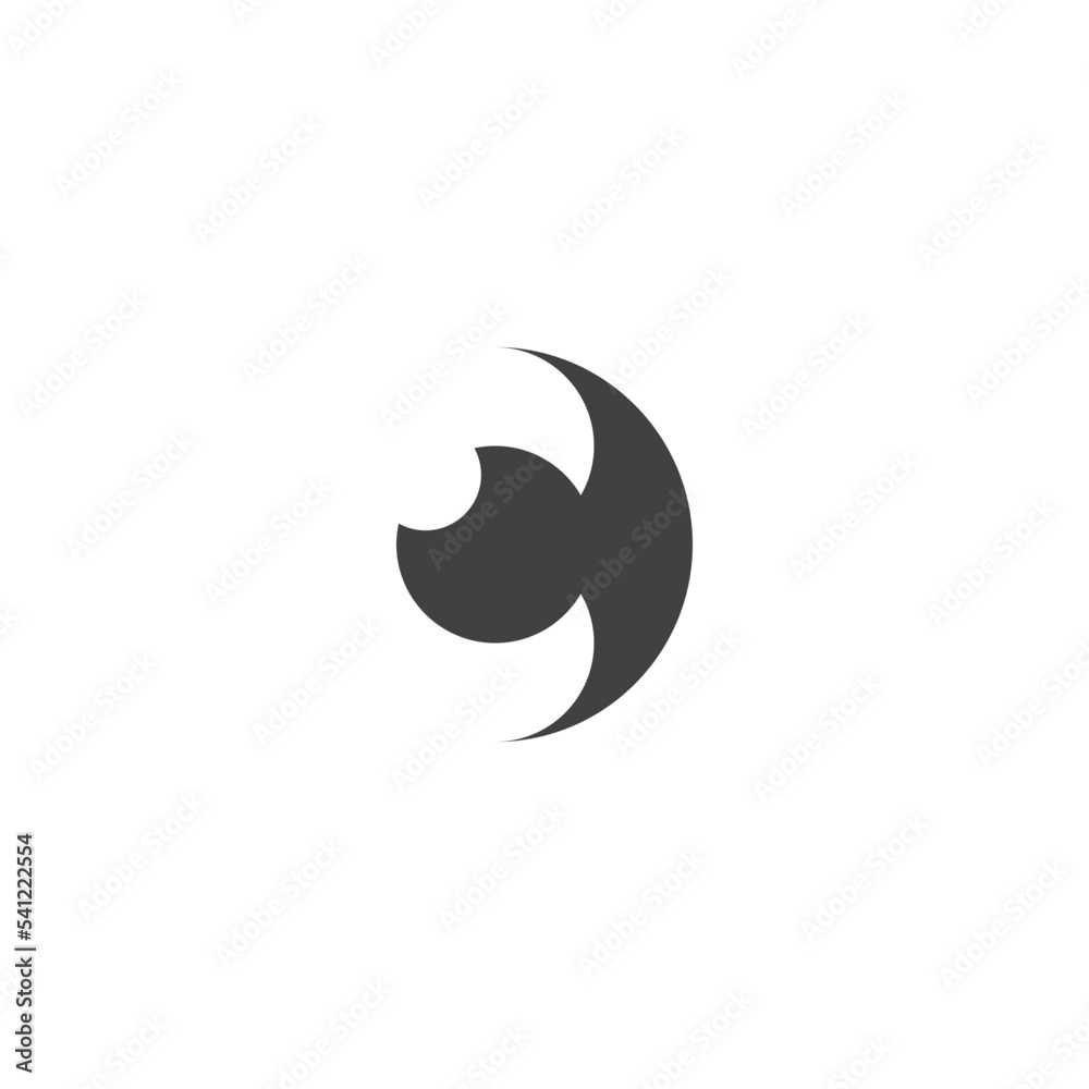 letter c in negative space logo