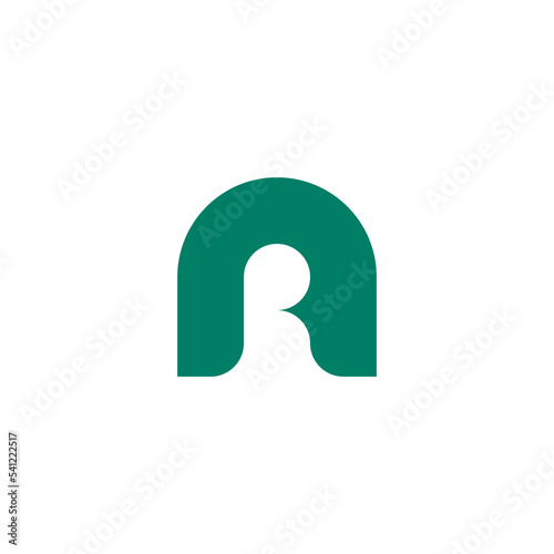 letter a or r ar logo vector icon