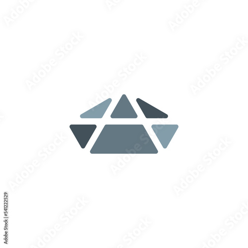 letter a stone vector logo icon design