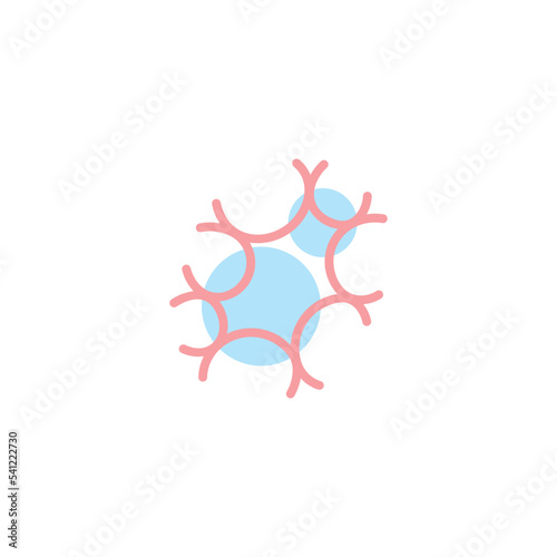 neuron logo neurology icon vector