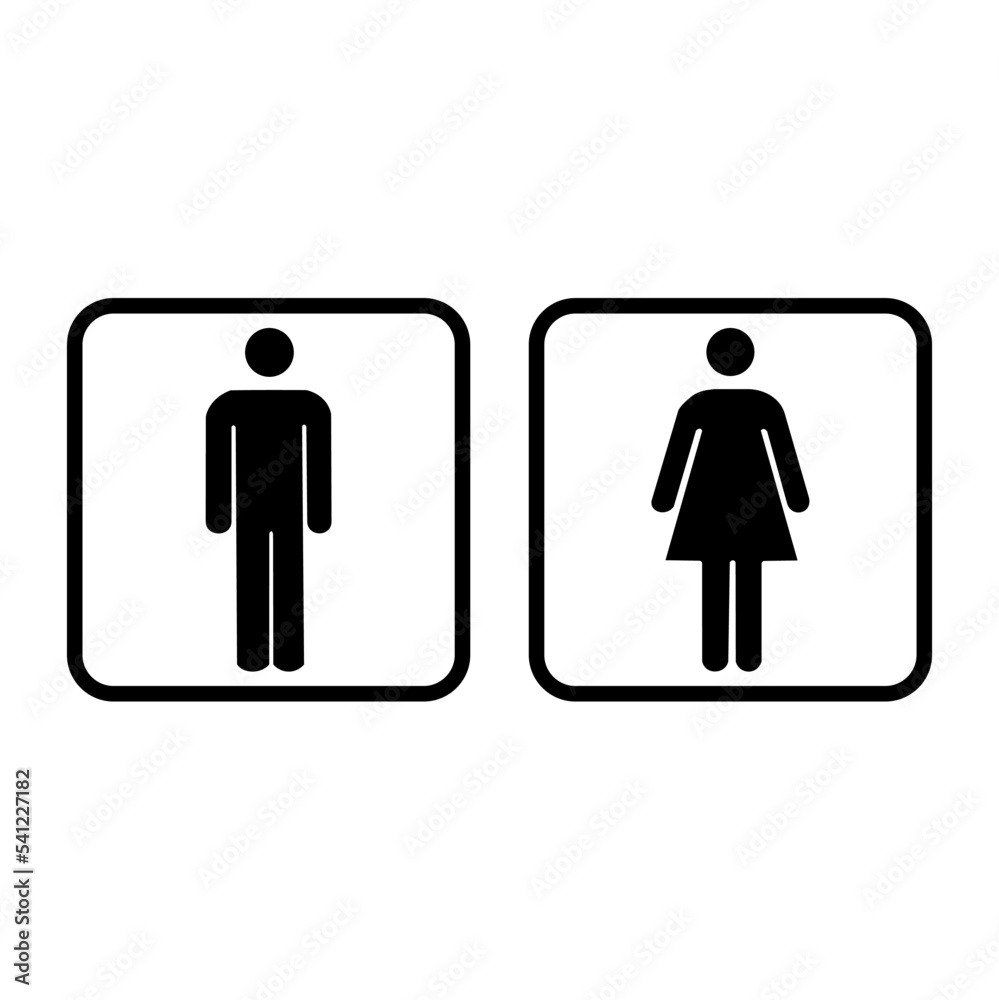 Male and female icon vector design Male and female icon vector design