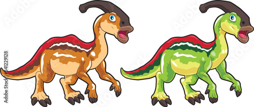 Parasaurolophus cartoon