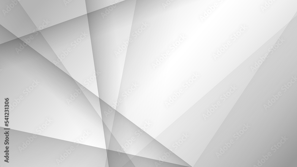 Abstract white and grey background. Abstract grey hi-tech polygonal corporate background