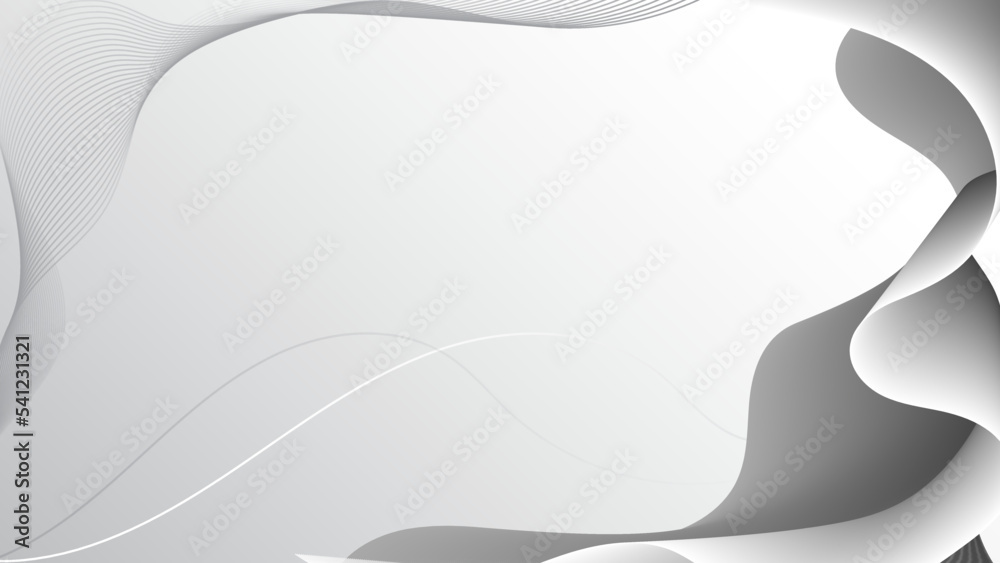 Abstract white and grey background with curve wave line. Abstract grey hi-tech polygonal corporate background Abstract white and grey background with curve wave line. Abstract grey hi-tech polygonal corporate background