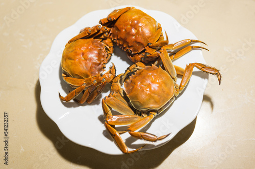 Steamed Chinese Mitten Crab 