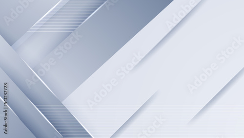Abstract geometric white and gray color elegant background with simple minimal line. Abstract grey hi-tech polygonal corporate background. White creative modern background design. vector illustration
