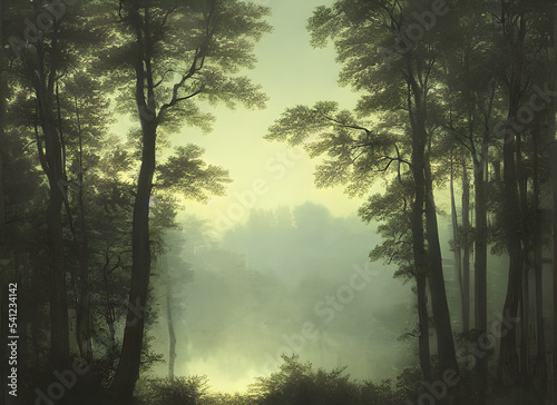 Nature Trees Landscape Sunrise Forest Morning Mist Fall Misty Wood Dark Fog Foliage Leaf Woodland Tree Foggy Branch Green Pine Sunlight Autumn Woods Sun Light