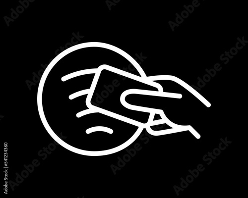 NFC technology icon. Wireless payment sign. Near field communication, NFC symbol