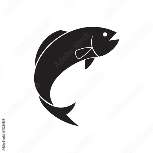 fish icon vector illustration symbol