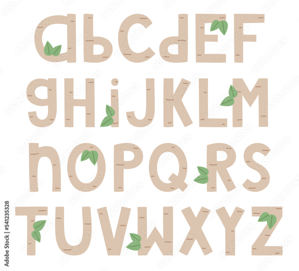 wooden alphabet letters