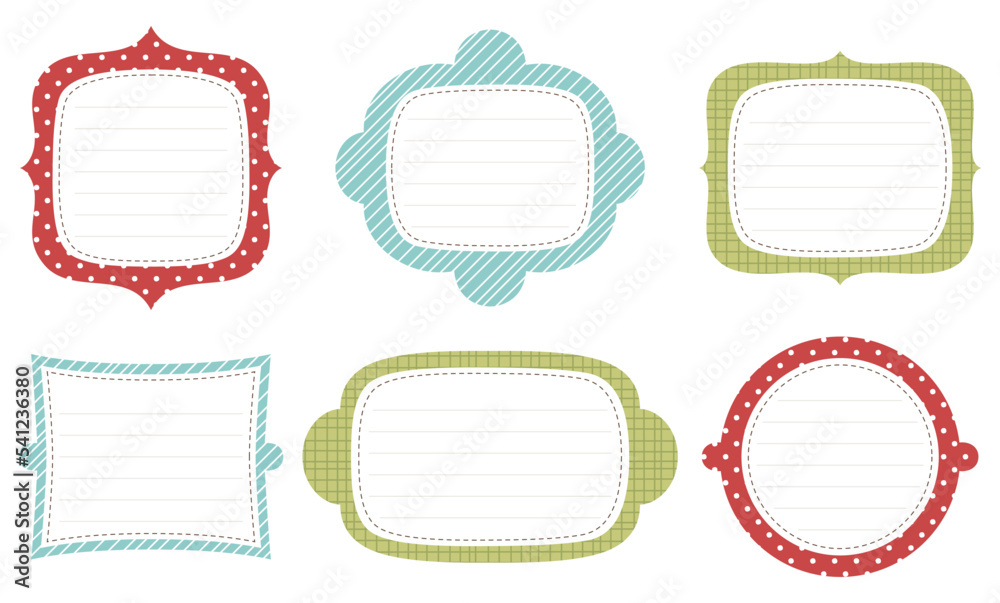 set of Christmas planner notebook labels