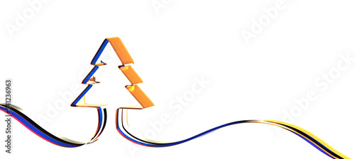 Continuous one line of abst...