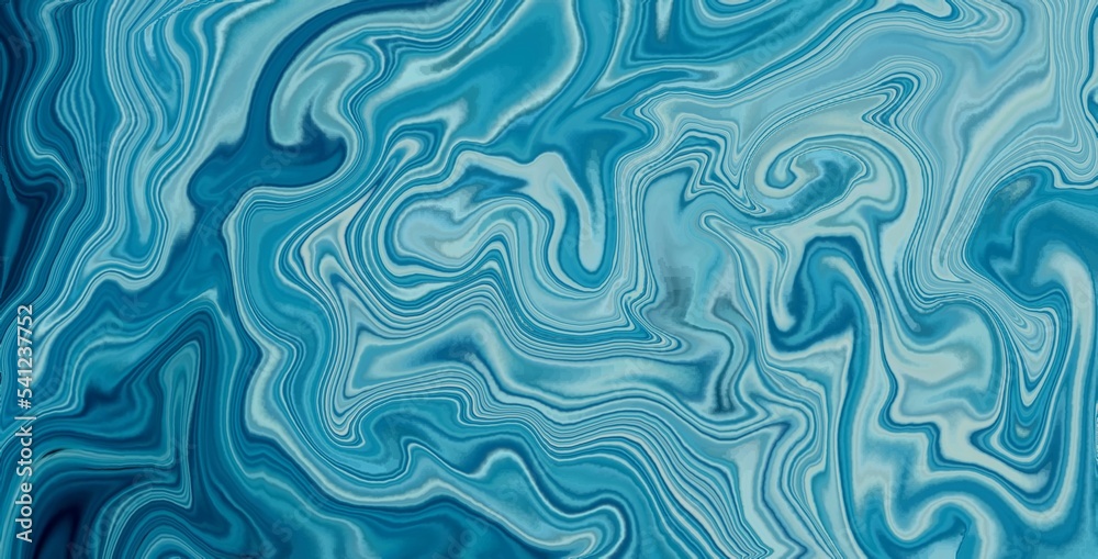 Blue color Abstract alcohol paint background with marble pattern wallpaper