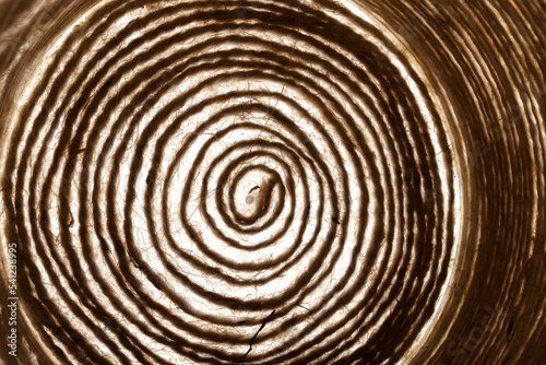 close-up of brown jute twine for DIY and gift wrapping, isolated on white background, concept of zero waste or sustainable lifestyle.