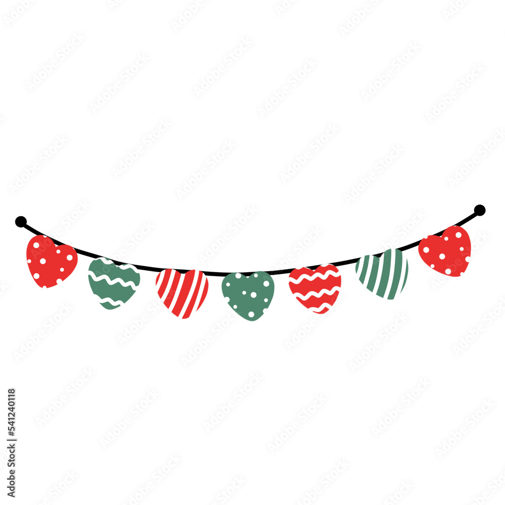 Obraz premium christmas flag