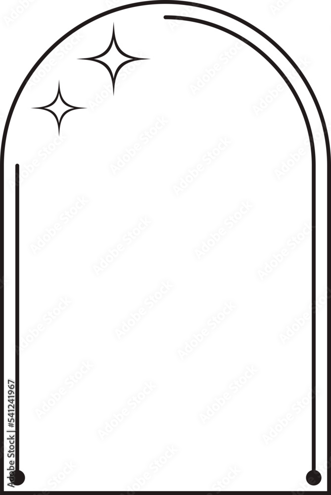 Fototapeta premium Minimal Boho Arch Frame