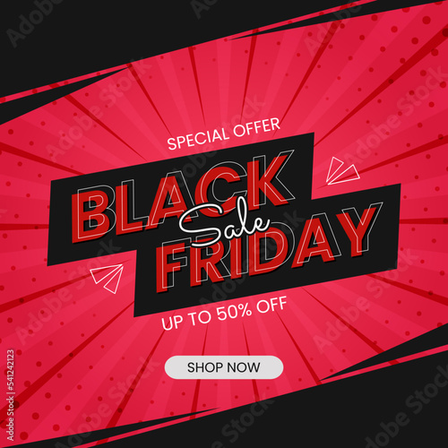 Modern black friday sale banner