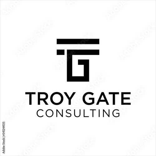 TG Letter Logo Design Template