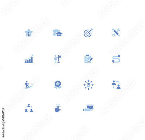 Creative Blue iconography template design