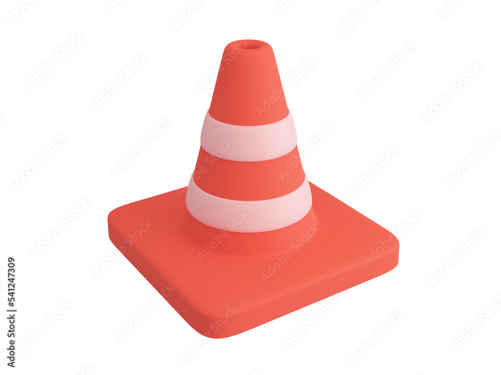 3d orange traffic cone construction improvement zone 3d orange traffic cone construction improvement zone