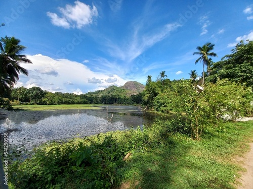 lake and mountains