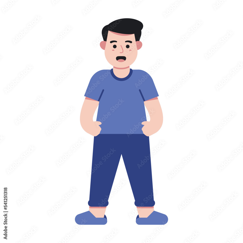 Man Flat Illustration