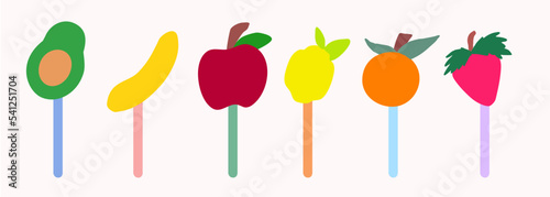 Fruit lollipops