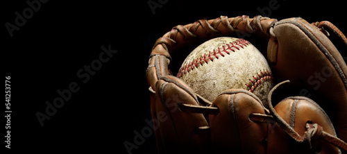 Canvastavla Baseball and Mitt or Glove