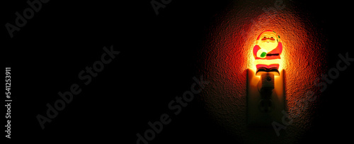 Billede på lærred Santa Night Light