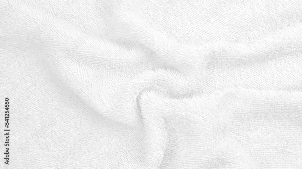 White cloth and soft light gray smooth line modern texture background. White background.