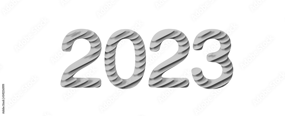 Obraz premium New Year 2023 Creative Design Concept - 3D Rendered Image