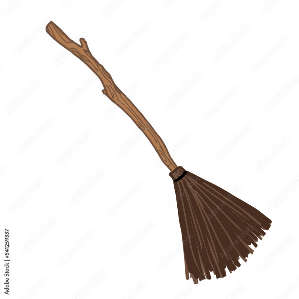 Obraz premium Halloween - Witch's broom