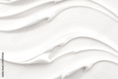 Texture of white cosmetic cream. Moisturizing cream background for dry skin care photo