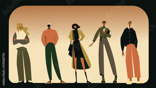 Personnages Mode, Character design, Tenues de travail d'Automne