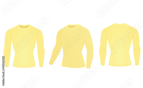 Drying long sleeved t shirt. vector