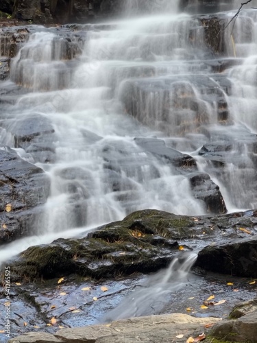 waterfall in the mountains