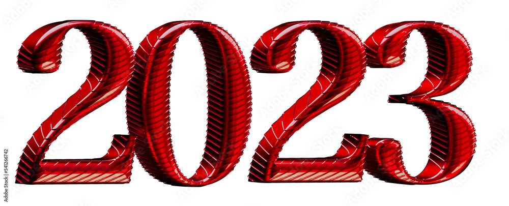 Happy New Year 2023 Text Typography Design Patter,