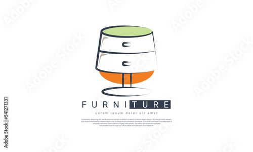 Logo Furniture, a combination of lamps and wardrobe sets, suitable for your company, business, brand, graphic needs