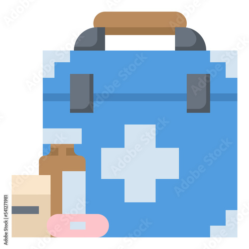 first aid kit flat icon