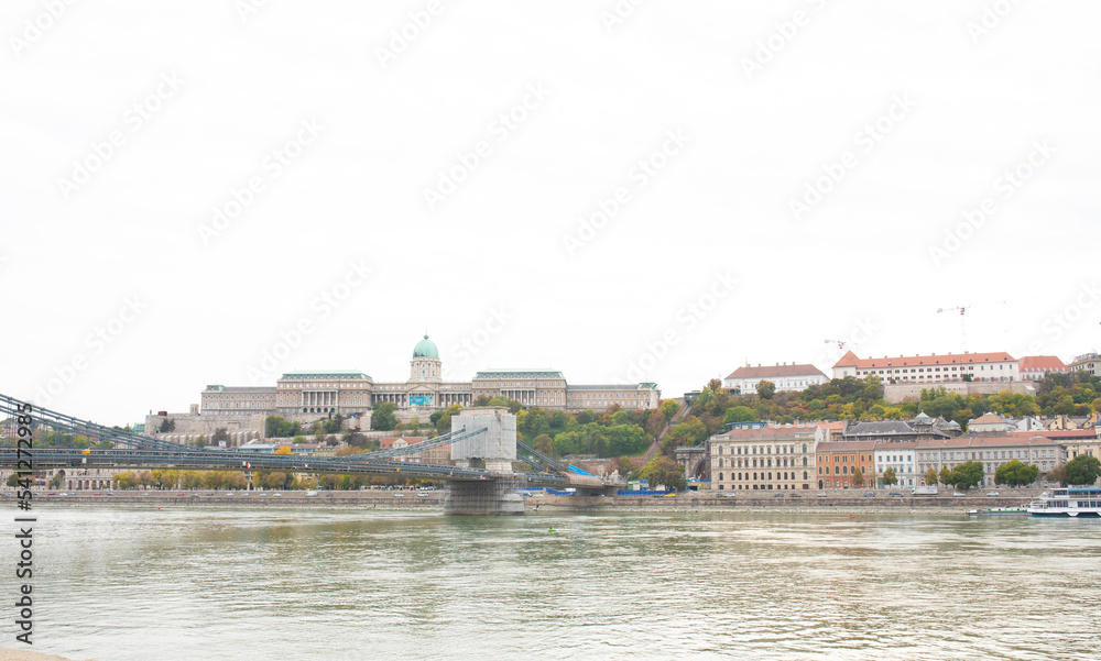 View of the Danube river and Royal Palace.