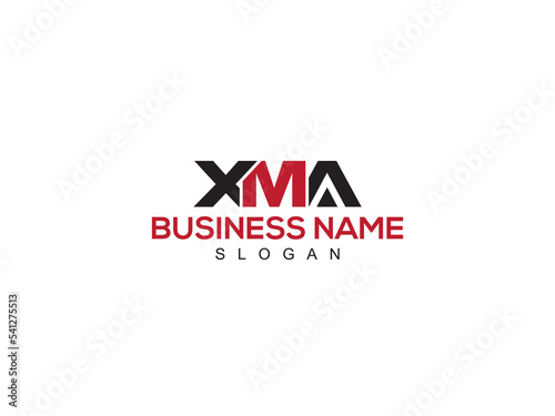 Three Alphabet XMA x m a Logo Letter Vector Art