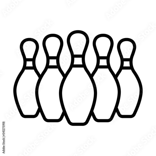 bowling sport icon design vector template