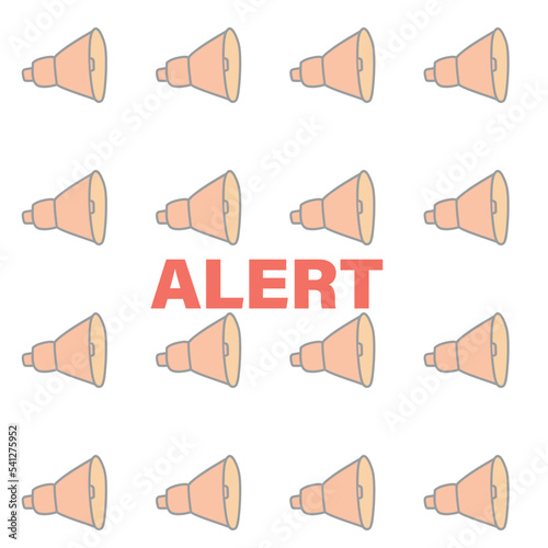 a horn pattern that indicates an air raid alert.