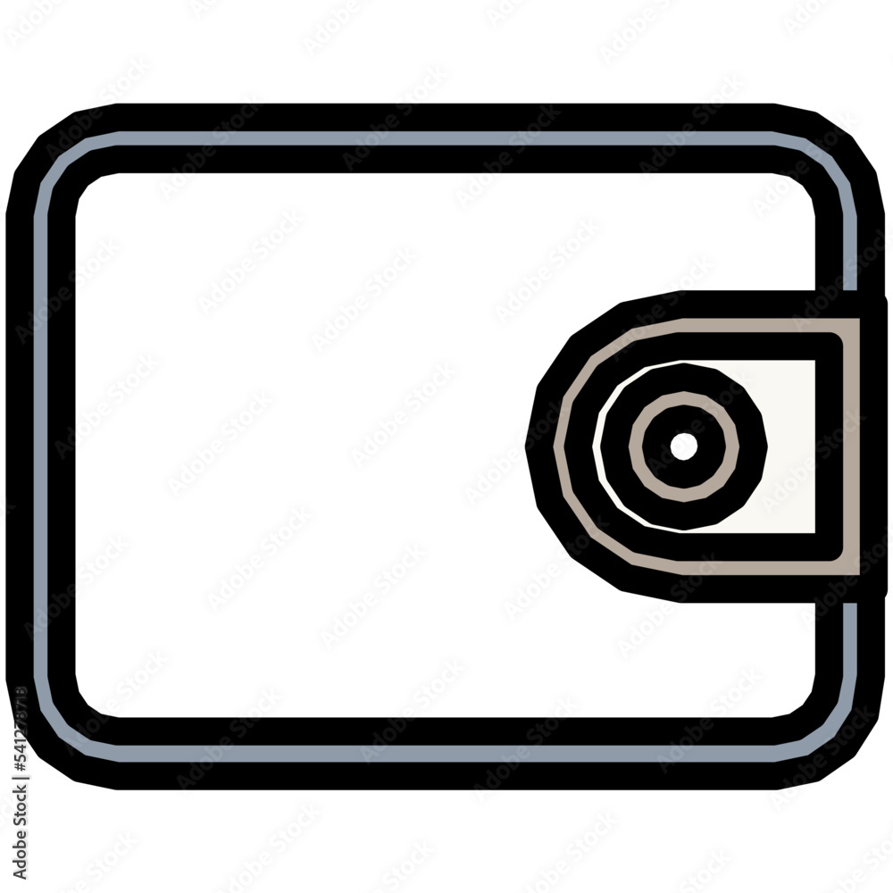 Wallet Colored Line Icon Wallet Colored Line Icon