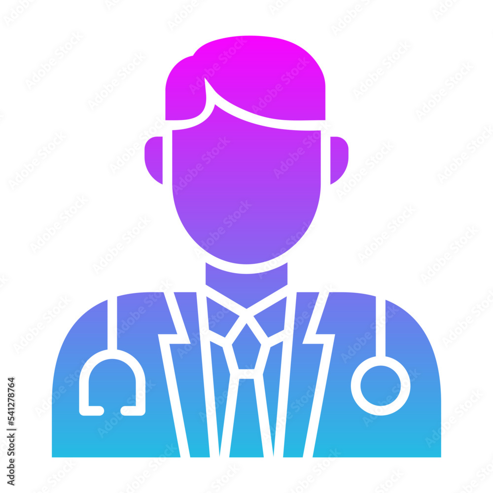 Doctor Glyph Gradient Icon