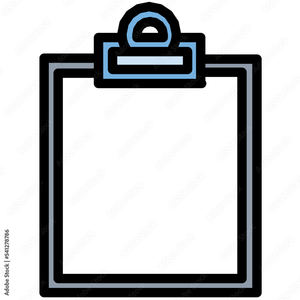 Clipboard Colored Line Icon Clipboard Colored Line Icon