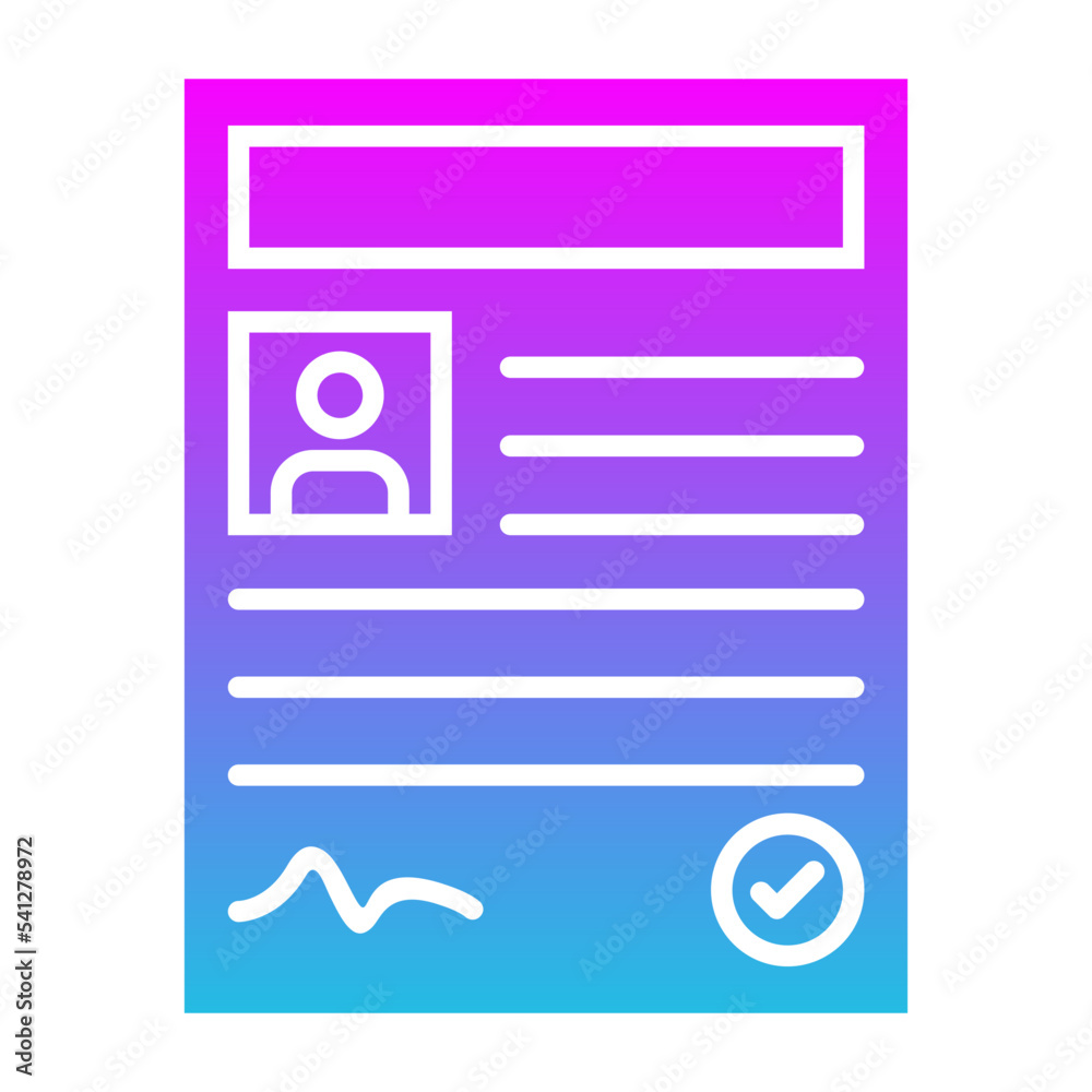 Contract Glyph Gradient Icon Contract Glyph Gradient Icon