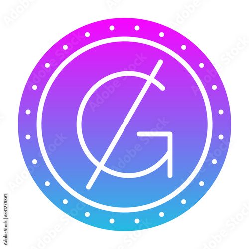 Guarani Glyph Gradient Icon