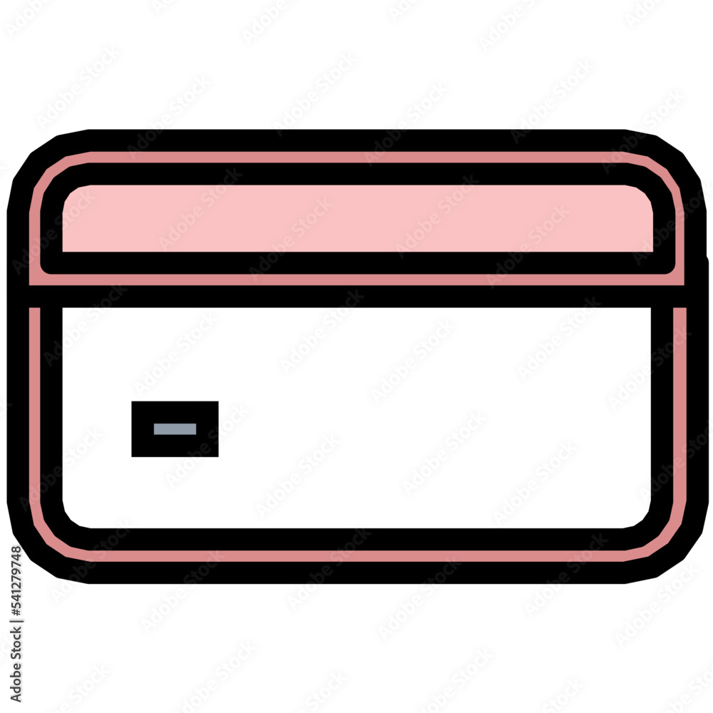 Credit Card Colored Line Icon Credit Card Colored Line Icon
